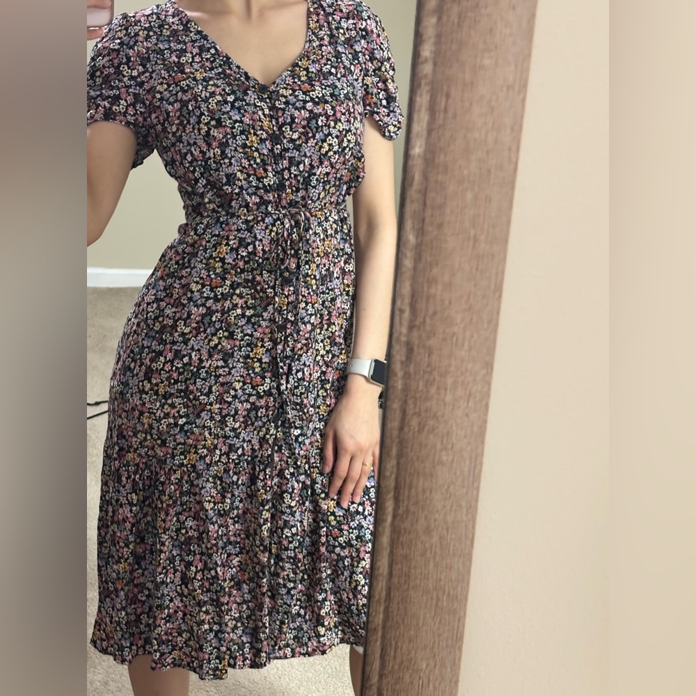 SOLD Wild fable flower midi dress XS